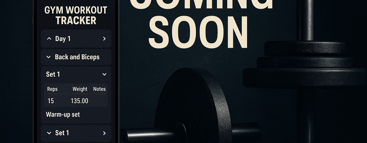 Gym Workout Tracker Coming Soon