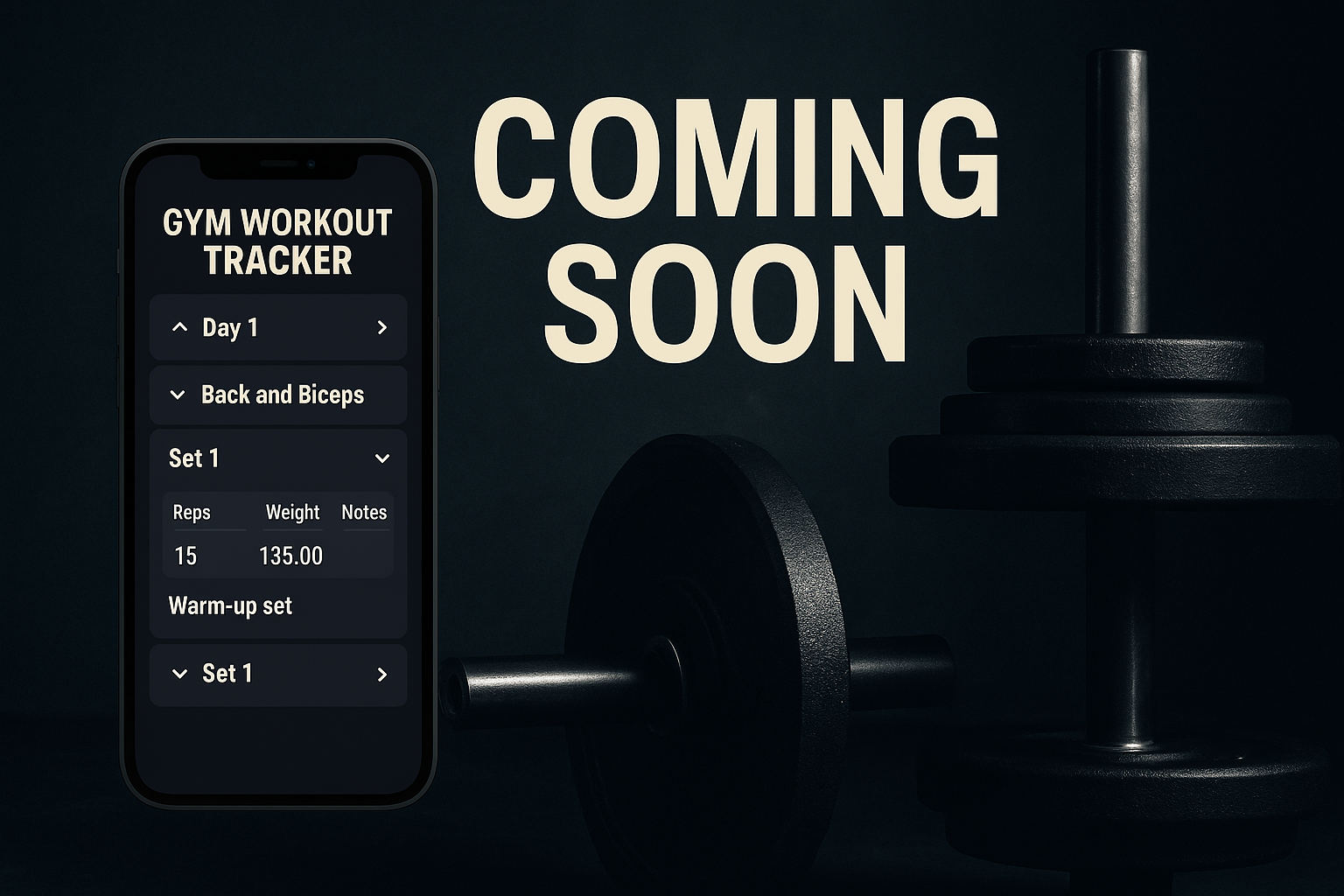 Gym Workout Tracker Coming Soon